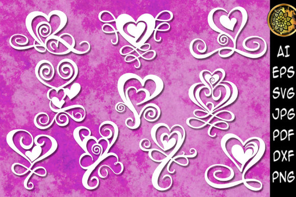 Download Valentine Swirl Heart Clipart - Heart clipart Collection