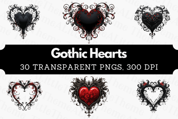 Download Gothic Heart Clipart - Valentine's Day - Heart clipart Collection