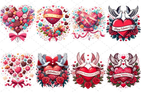 Download Valentine Heart Clipart Bundle - Heart clipart Collection