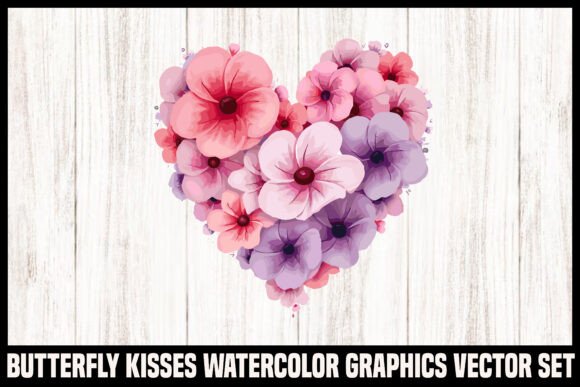 Download Watercolor Floral Heart Clipart Set - Heart clipart Collection