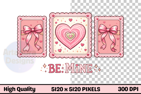 Download Be Mine Coquette Valentine's Day PNG - Be mine Collection